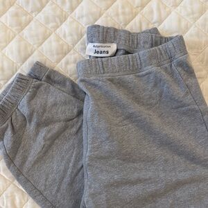 Reformation Light Gray Cuffed Sweatpants
